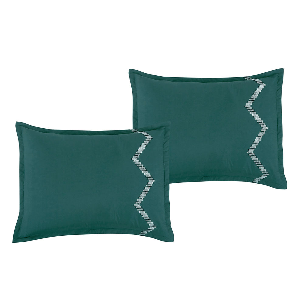 Thumbnail: Green Embroidery Comforter Set