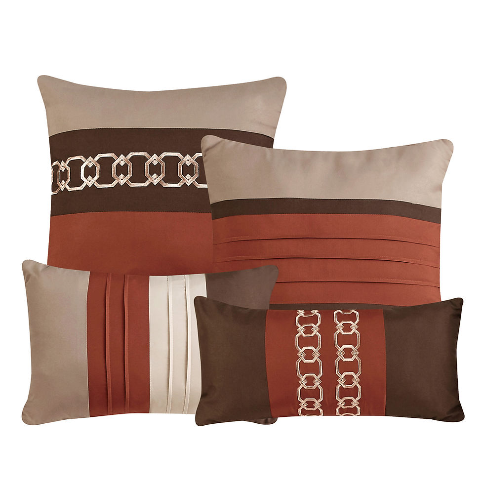 Thumbnail: Beige Orange Comforter Set