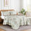 Thumbnail: Taupe Floral Bedspread Set