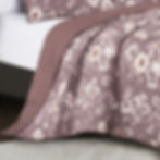 Thumbnail: Purple Mauve Floral Quilt Set