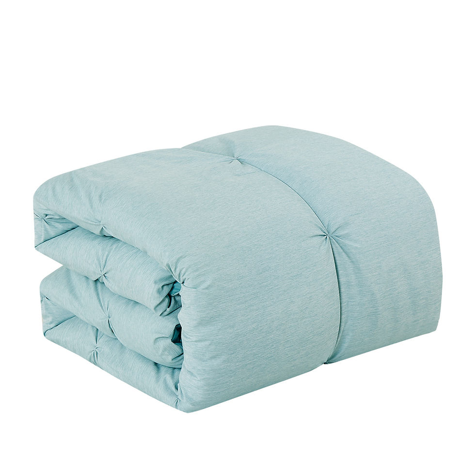 Thumbnail: Ilta Teal Ruched Comforter Set