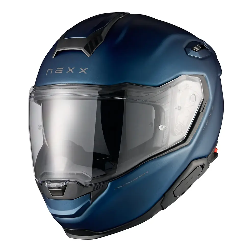 Thumbnail: NEXX X.TR Plain Matte Teal Blue front view