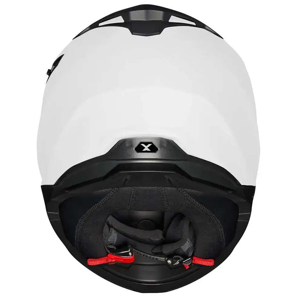 Thumbnail: Side view of Nexx Y.100 Core White helmet showing ventilation system, clear visor, and modern touring profile.