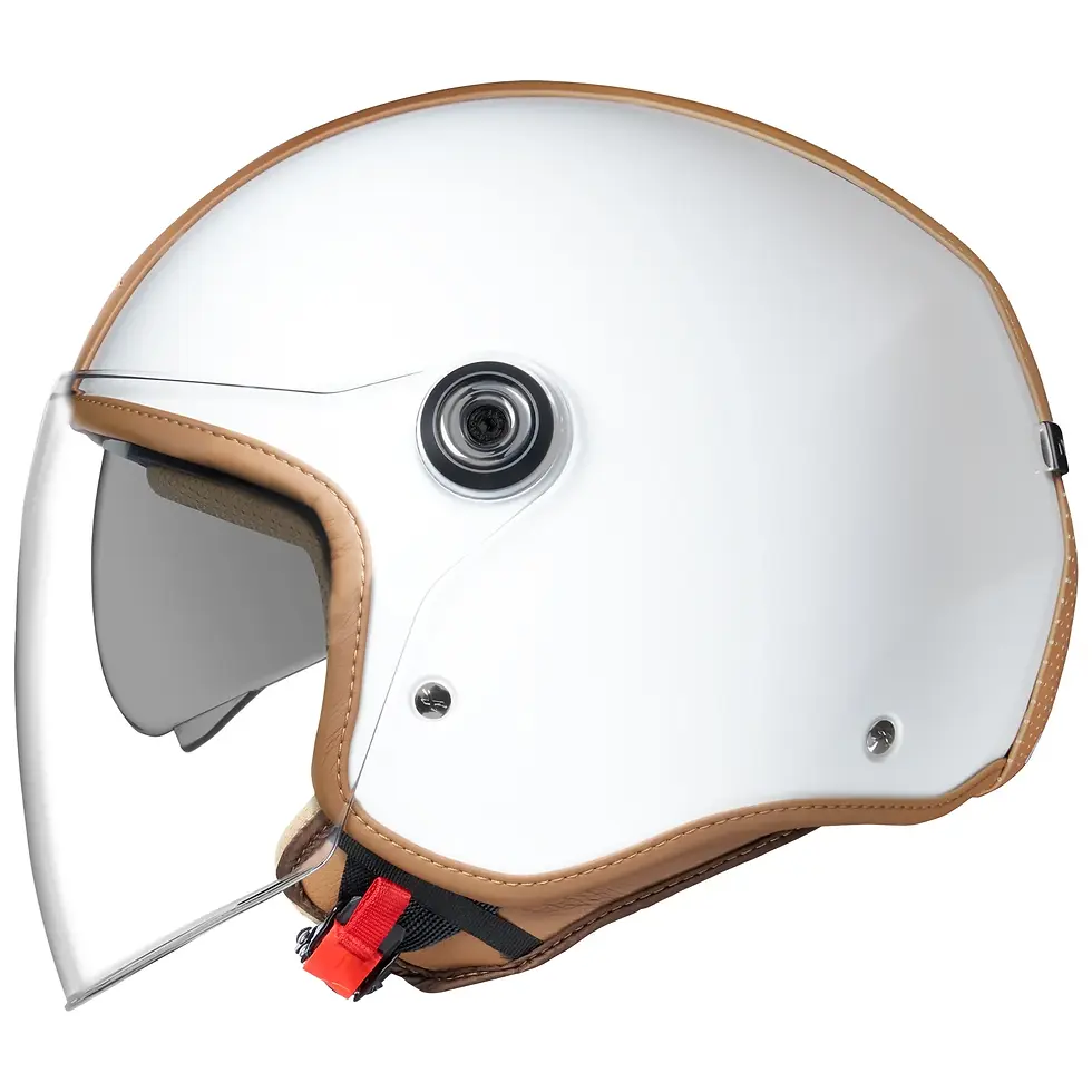 Nexx Y.10 Midtown White Camel Urban Open Face Motorcycle Helmet