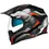 Thumbnail: Nexx X.WED2 Columbus Black Red Grey Dual Sport Adventure Helmet featuring a rugged aerodynamic design with DOT and ECE certif