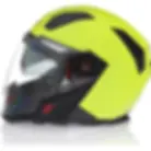 Nexx X.40 Neon Yellow Urban Modular Motorcycle Helmet featuring a bright high-visibility design with flip-up front and integr