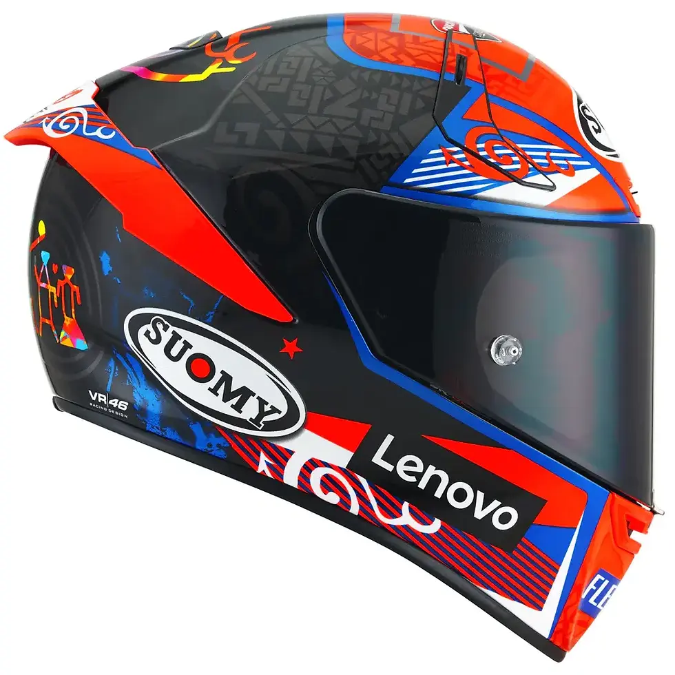 Thumbnail: Front view Suomy SR-GP Bagnaia 2021 Helmet – wide visor opening, premium logos