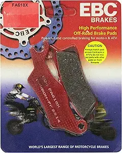 High-performance EBC FA618X carbon brake pads for Can-Am sport utility ATVs