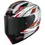 Thumbnail: Rear view of Suomy Track-1 404 Matte Silver/Red helmet showing spoiler detail and airflow channels.