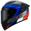 Thumbnail: Close-up of Suomy TX-PRO Glam Blue Helmet visor lock mechanism and surface texture details.