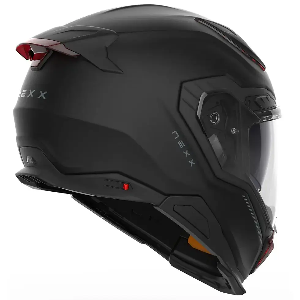 Thumbnail: Side profile of NEXX X.WST3 Matte Black Touring Helmet highlighting lightweight construction and ventilation system.