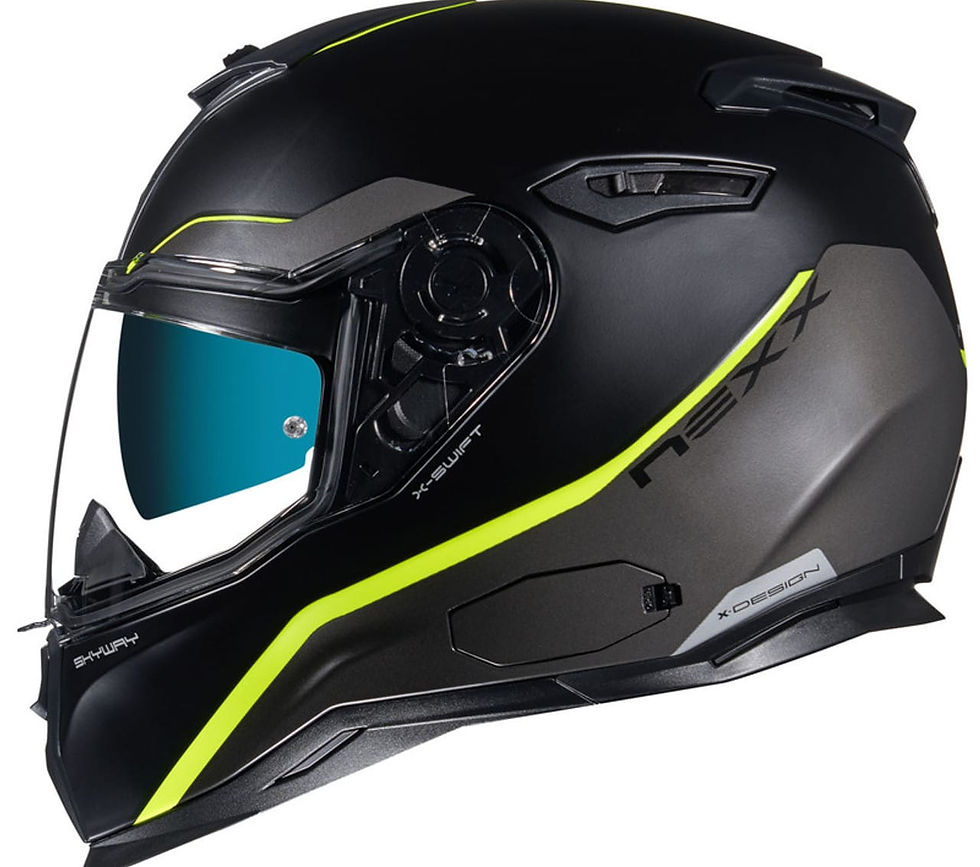 Nexx SX.100 Skyway Black Yellow Sport Touring Motorcycle Helmet