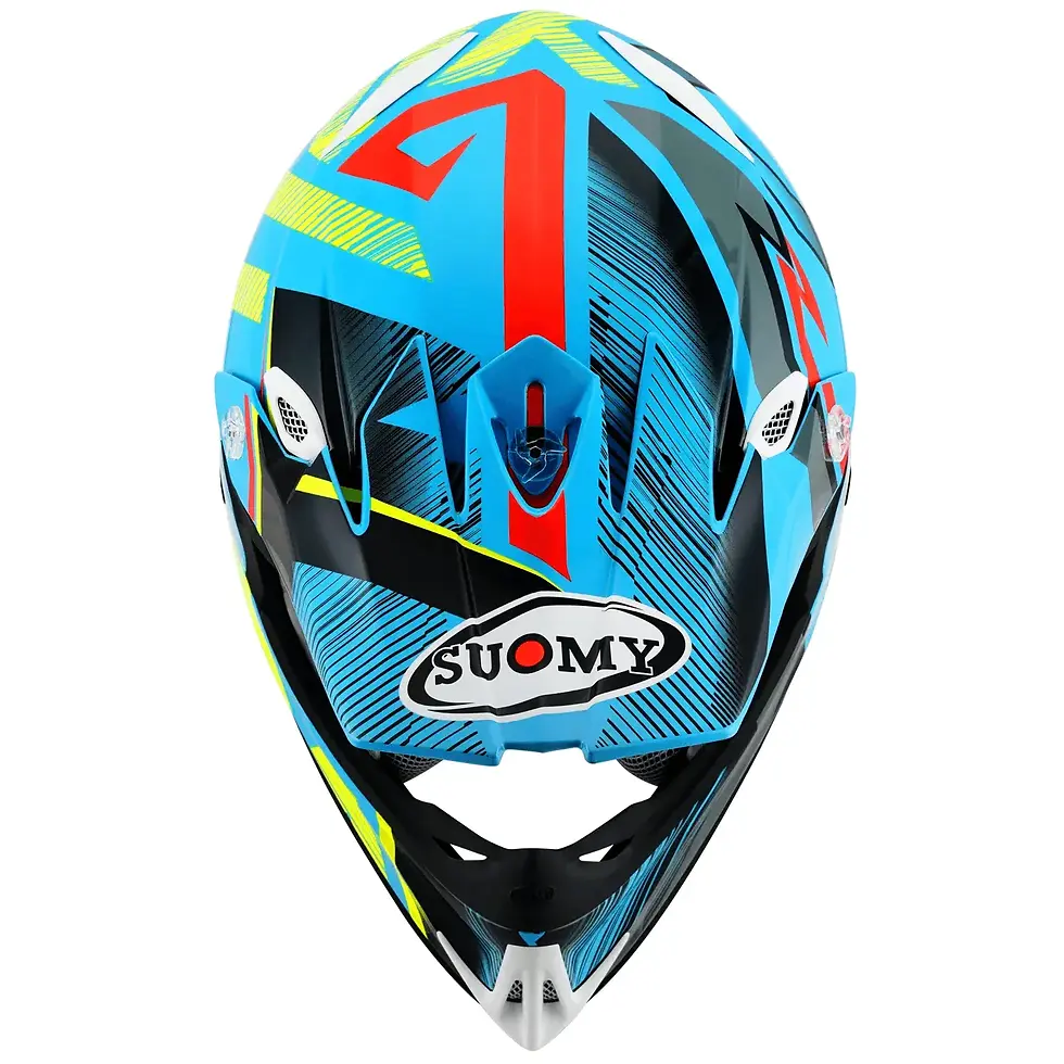 Thumbnail: Rear view of SUOMY MX Jump Unleashed #49 Helmet displaying exhaust vents, spoiler detail, and Suomy logo branding.