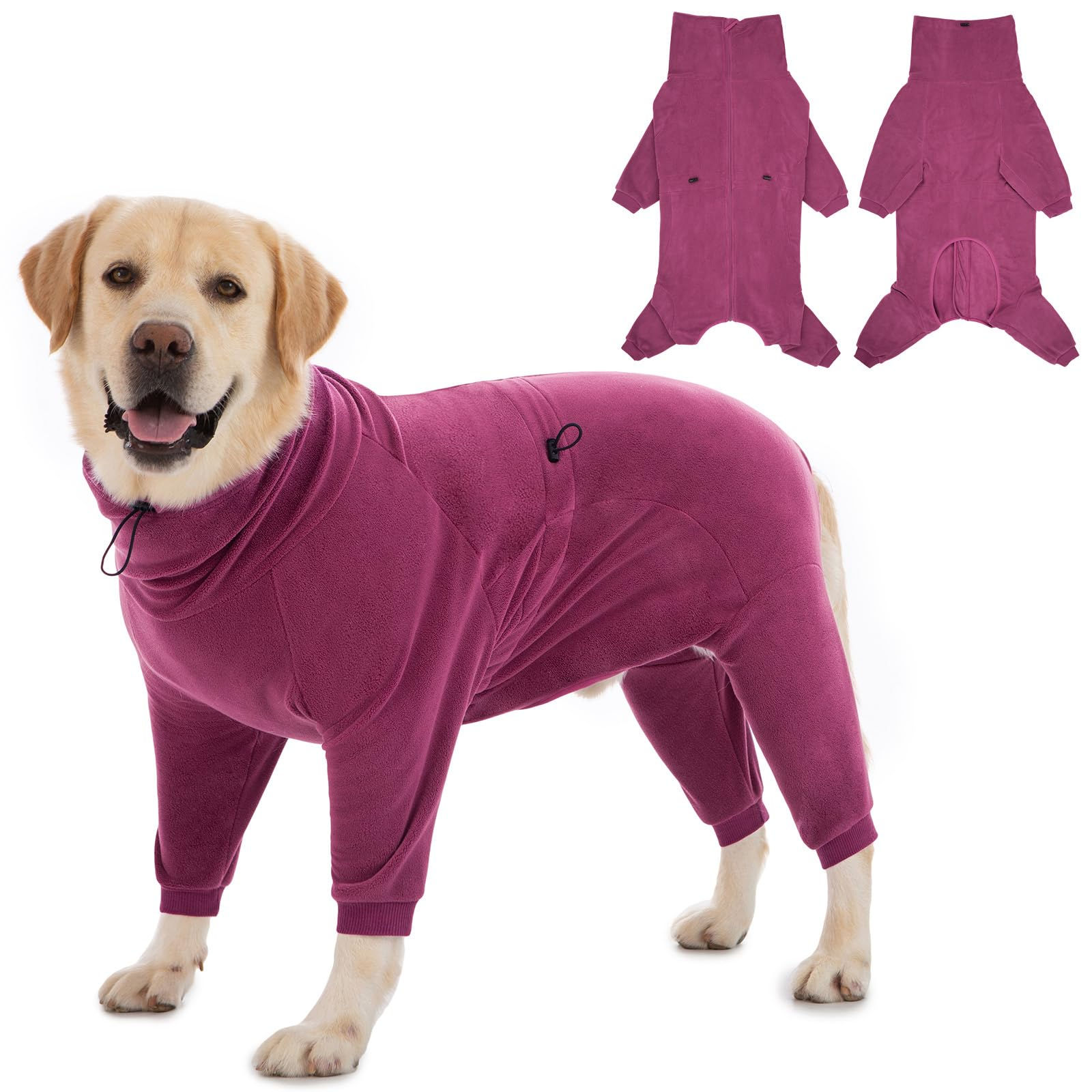 Axcimond Cozy Dog Jacket Winter Full Body Dog Coat Warm Dog Sweater Fleece Dog P