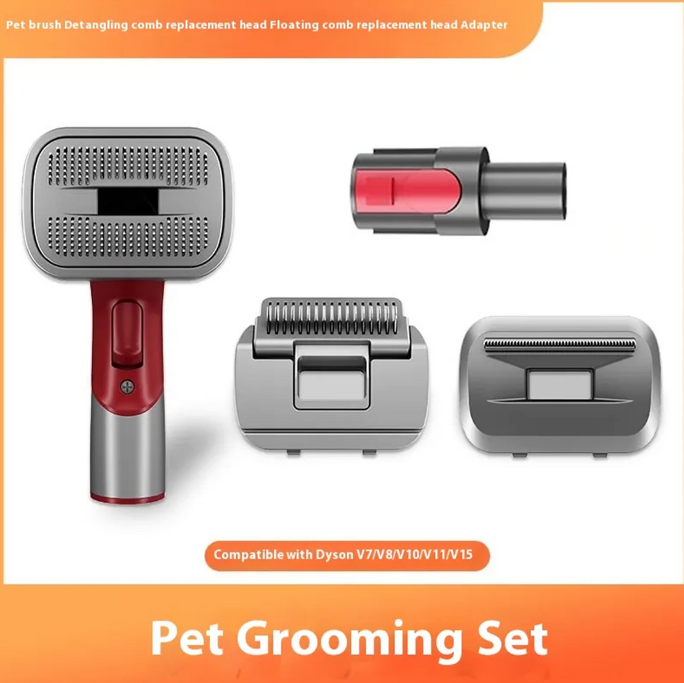 Thumbnail: Full Series Pet Shaver Comb Suit with Hair Suction Head for Dogs and Cats