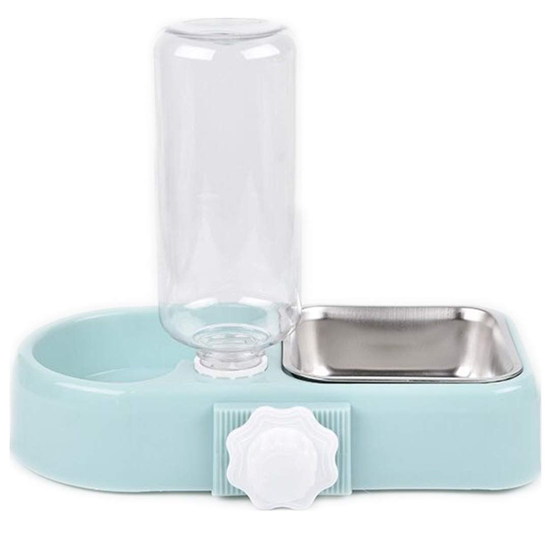 Cage Dual Bowl Crate Hanging Double Dog Cat Bowls Pet Water and Food Bowl Set wi