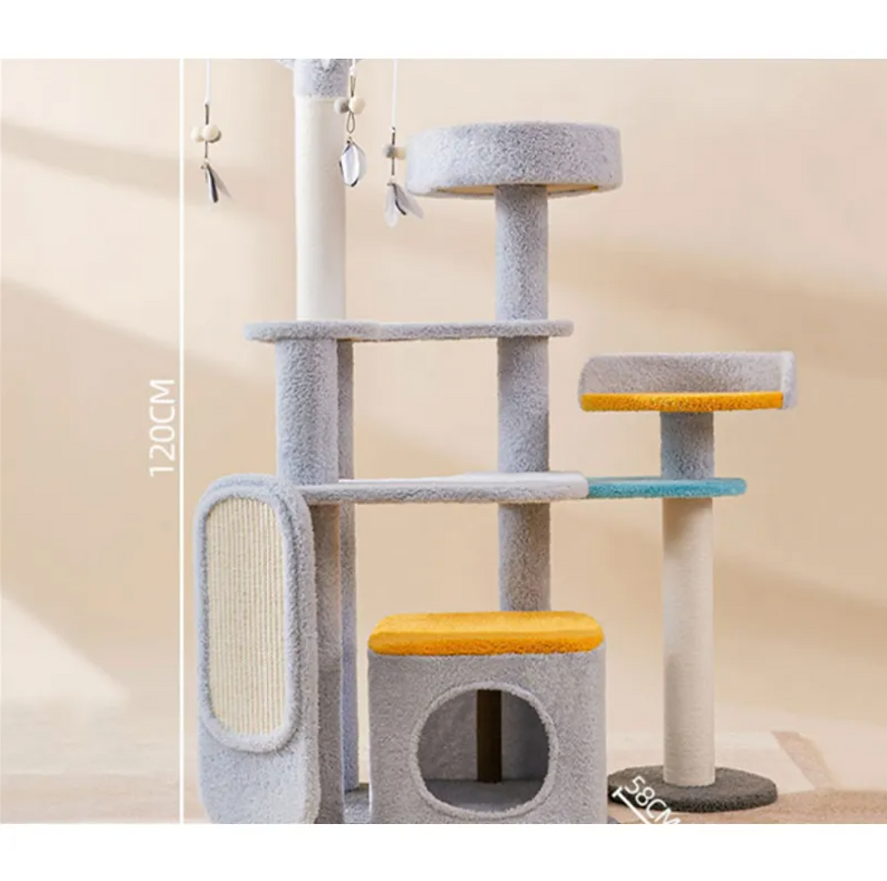 Miniatura: Large Cat Scratching & Jumping Platform