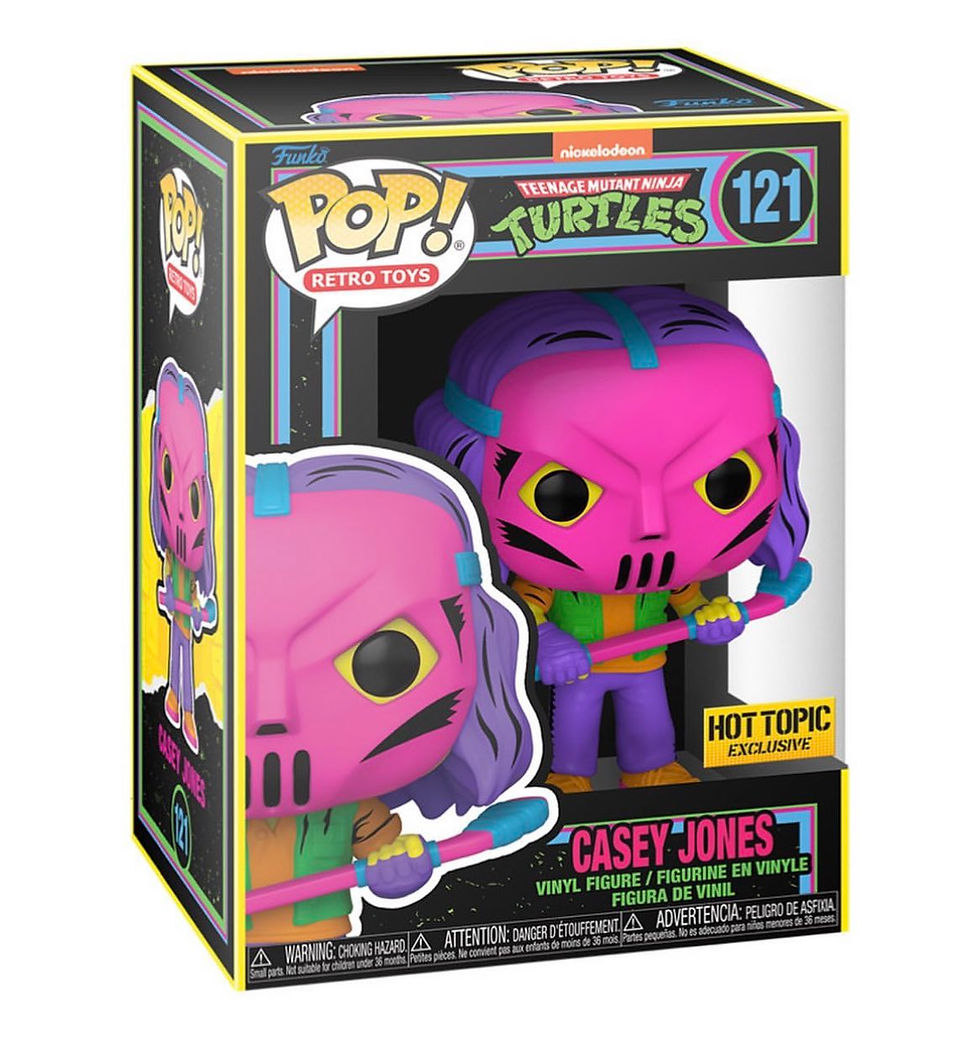 Hot Topic Exclusive Casey Jones TMNT 1990 Blacklight Funko POP!