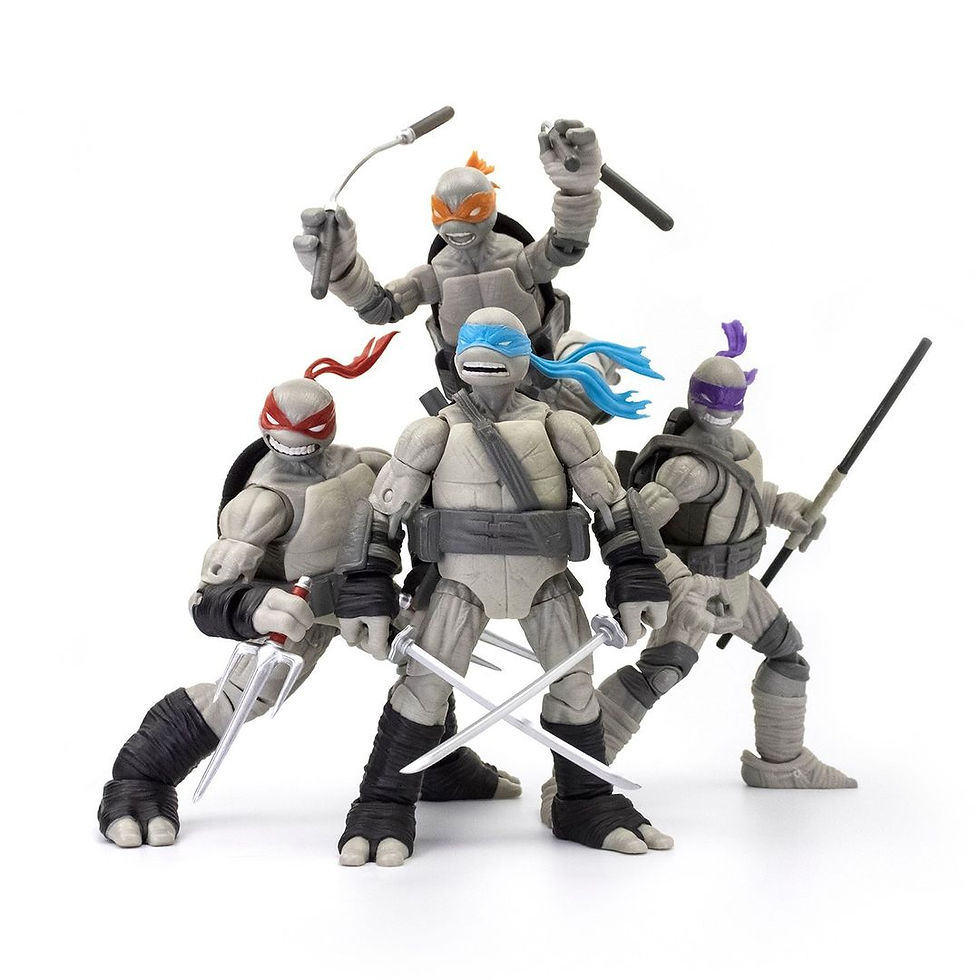 Exclusive Black and White TMNT Figures Unveiled for San Diego Comic-Con