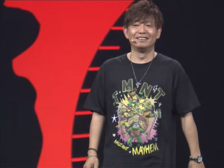 Final Fantasy XIV Director Naoki Yoshida's Wears Mutant Mayhem Shirt