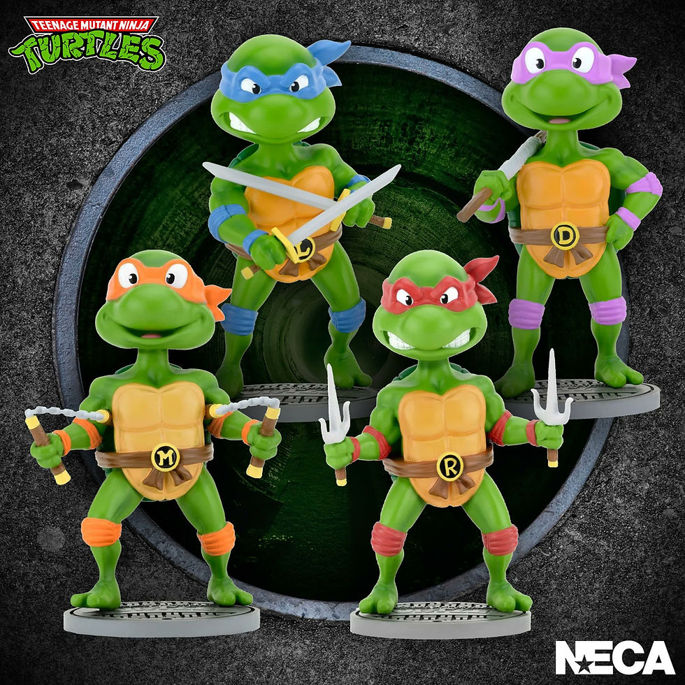 NECA's Teenage Mutant Ninja Turtles Classic Head Knocker Bobbleheads