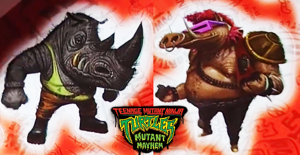 Bebop and Rocksteady TMNT Mutant Mayhem