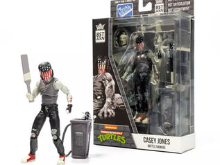 Loyal Subjects Image Comics TMNT (Urban Legends) Casey Jones B/W Battle Damage Action Figure