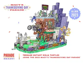 TMNT Mutant Mayhem Float at Macy's Thanksgiving Parade!