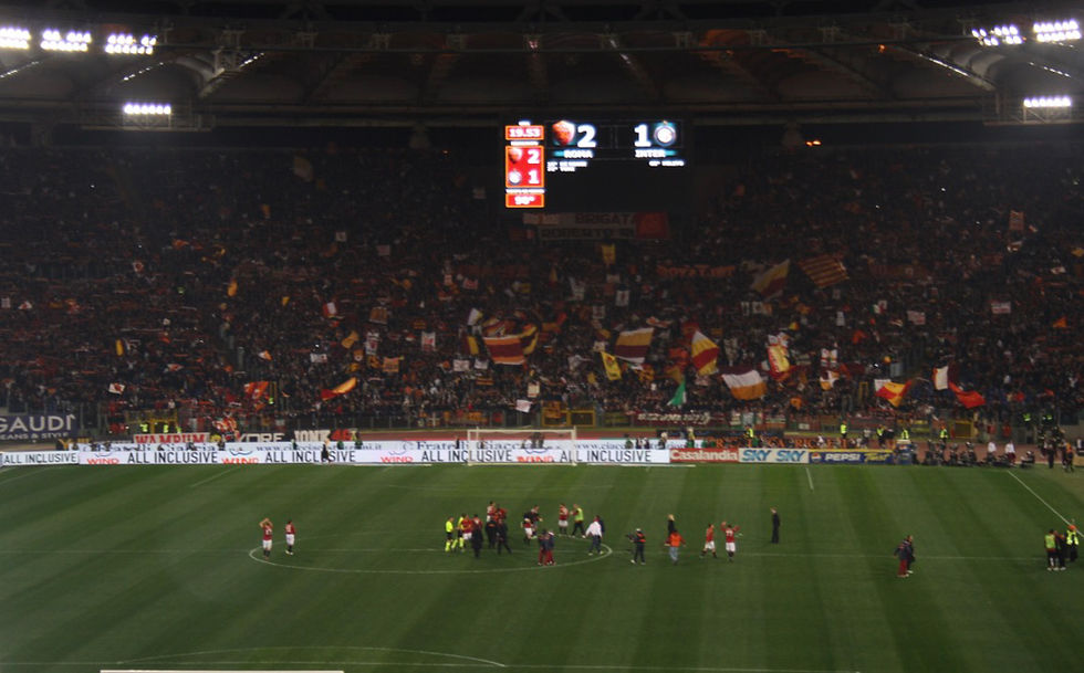 “Roma”nın ev oyunlarından birində Stadio Olimpico tribunaları