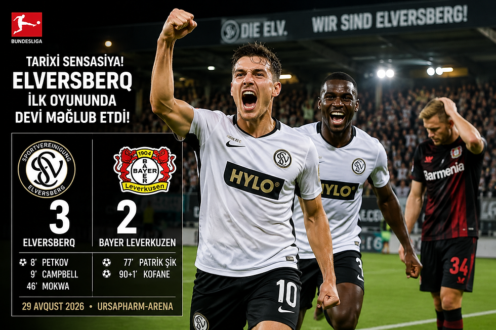 Elversberq Bayer Leverkuzen 3-2 Bundesliqa