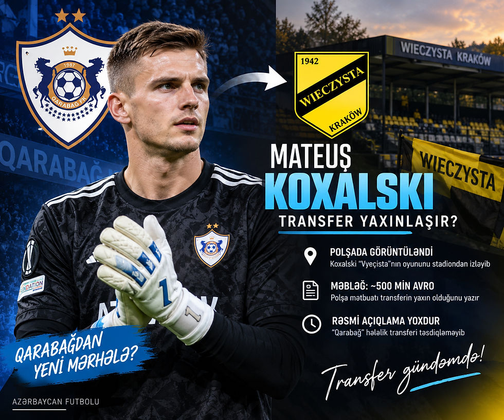 Qarabağın qapıçısı Mateuş Koxalski
