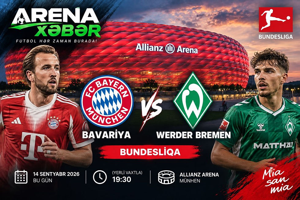 Bavariya – Verder Bremen Bundesliqa matçı