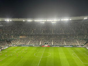 Sevilyadakı La Cartuja stadionunun tribunalarının görünüşü