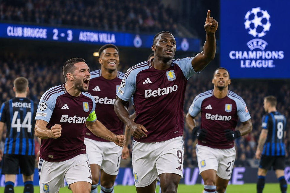 Club Brugge Aston Villa Çempionlar Liqası matçı