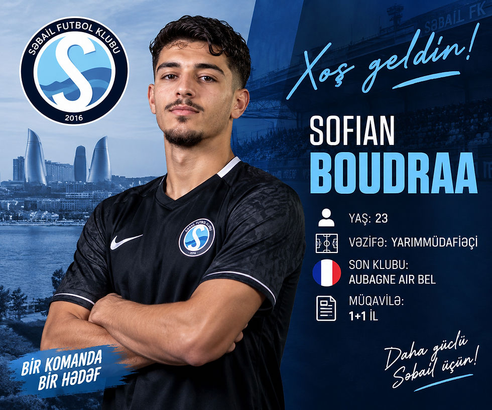 Səbailin yeni transferi Sofian Boudraa