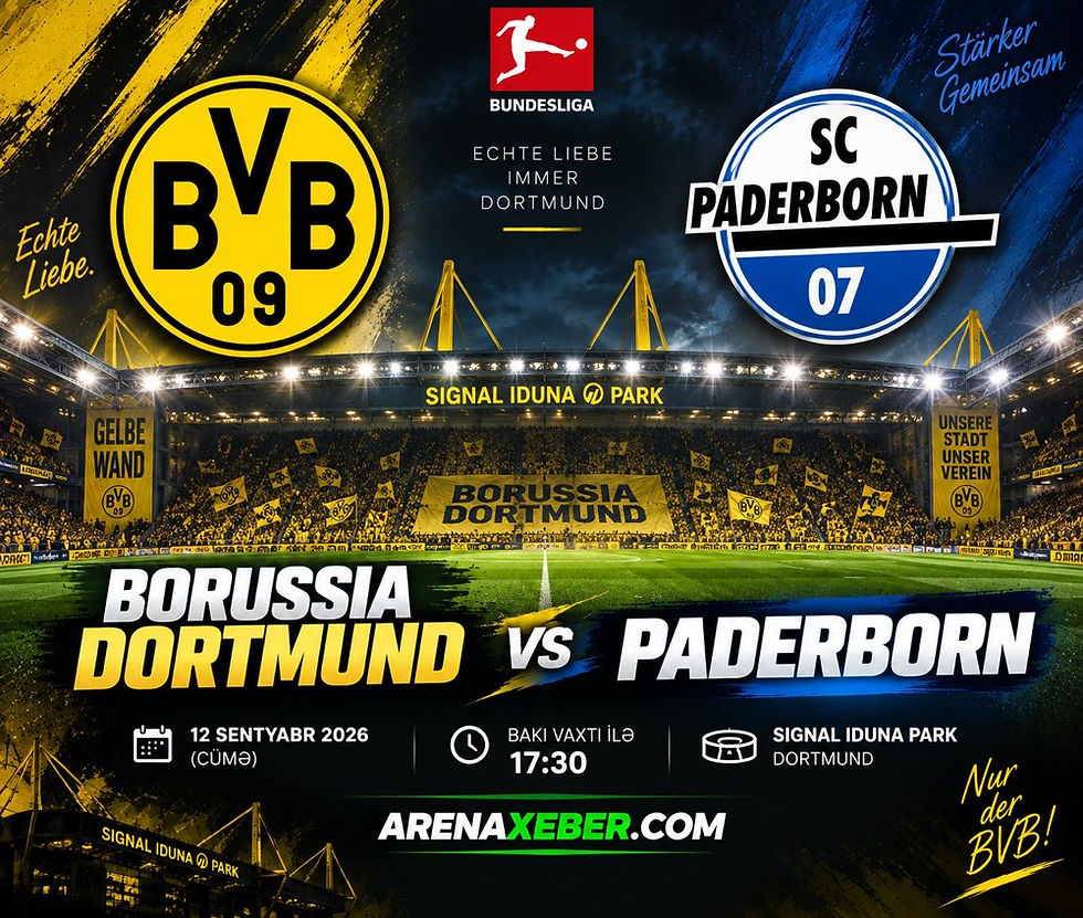 Borussia Dortmund – Paderborn Bundesliga qarşılaşması