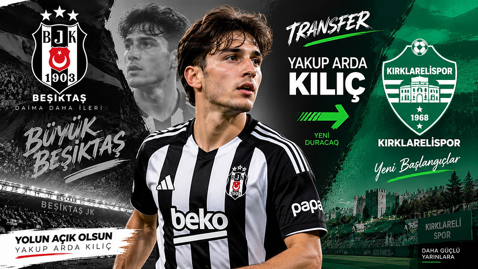 Yakup Arda Kılıç Beşiktaş forması ilə