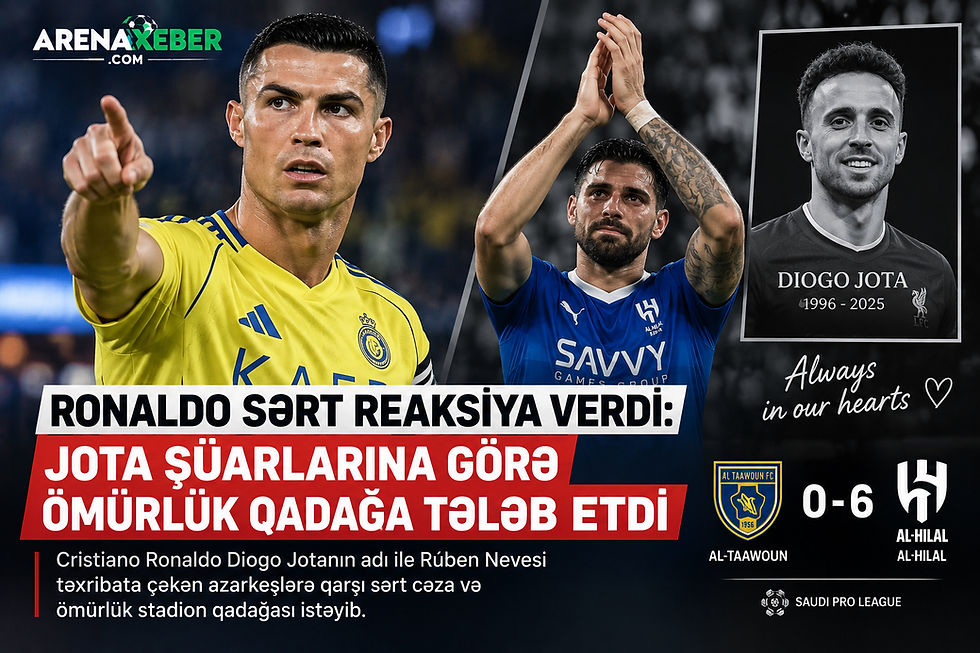 Cristiano Ronaldo və Rúben Neves – Diogo Jota şüarlarına reaksiya