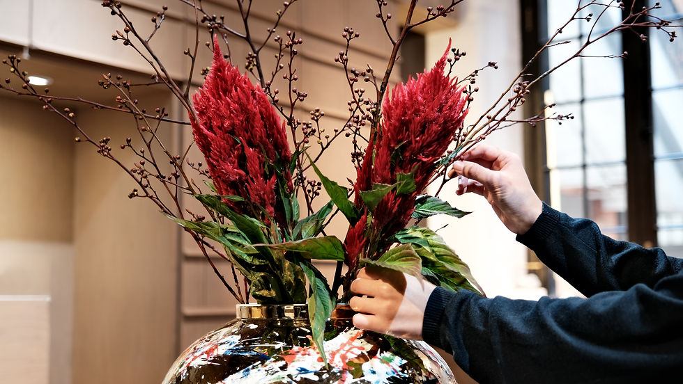 縮圖：金釉發彩大磁花瓶