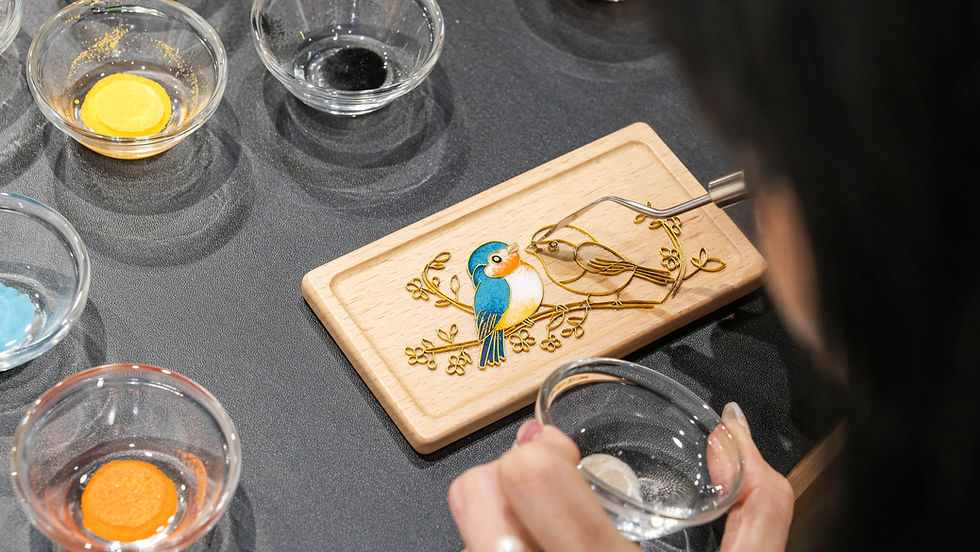 縮圖：【暖心・愛情鳥】掐絲琺瑯錦篋工作坊