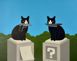 Look closer. Beyond the blade. Beyond the act. When you finally see the words carved on the
weapon, you’ll realise: I am my own greatest danger, and I don't even know it. HEHE