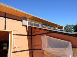 Insulation of eastern walls junction