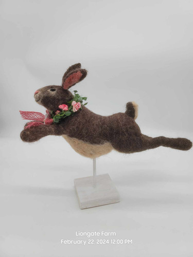 Simple Springting Rabbit Pdf Spring Bunny PDF Template | Liongate Farm llc.