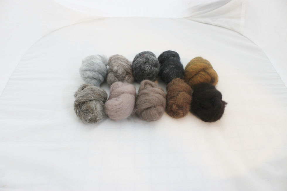 Thumbnail: Felting Wool  Mix 1 All Corriedale Wool #5482