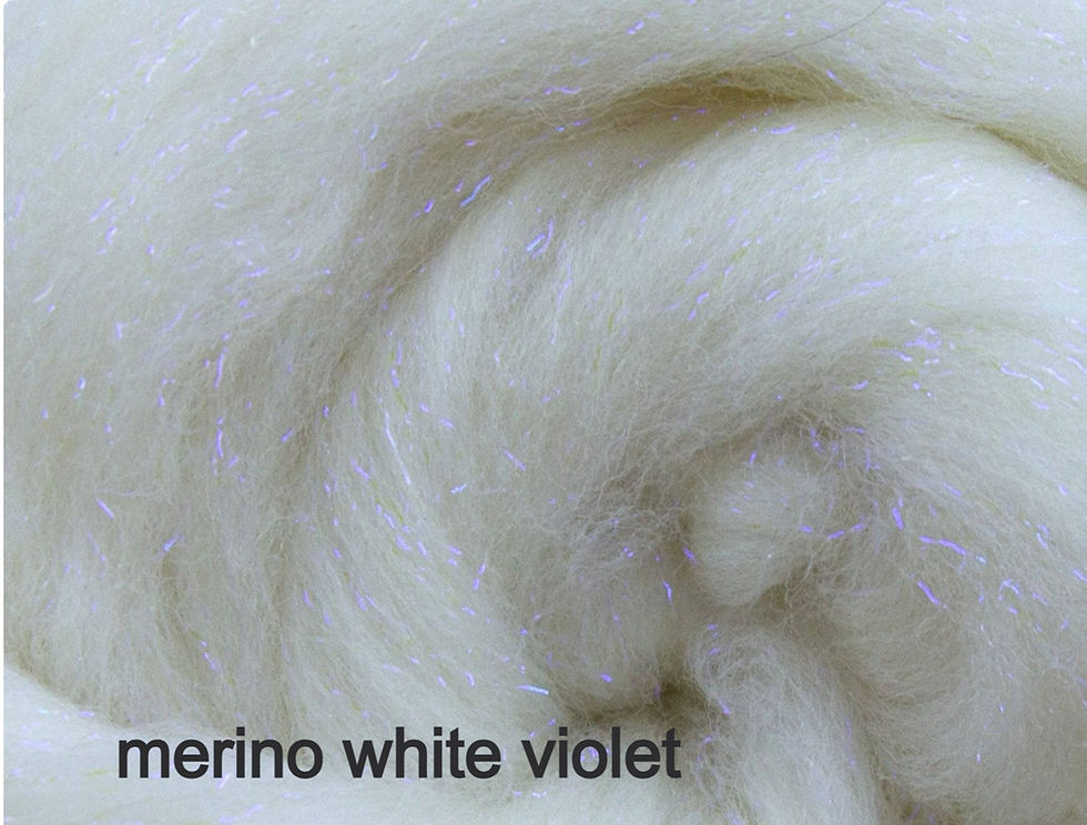 Thumbnail: sparkle wool roving
