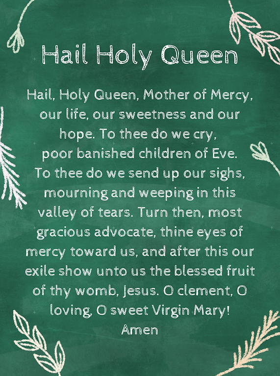Hail Holy Queen - Chalk