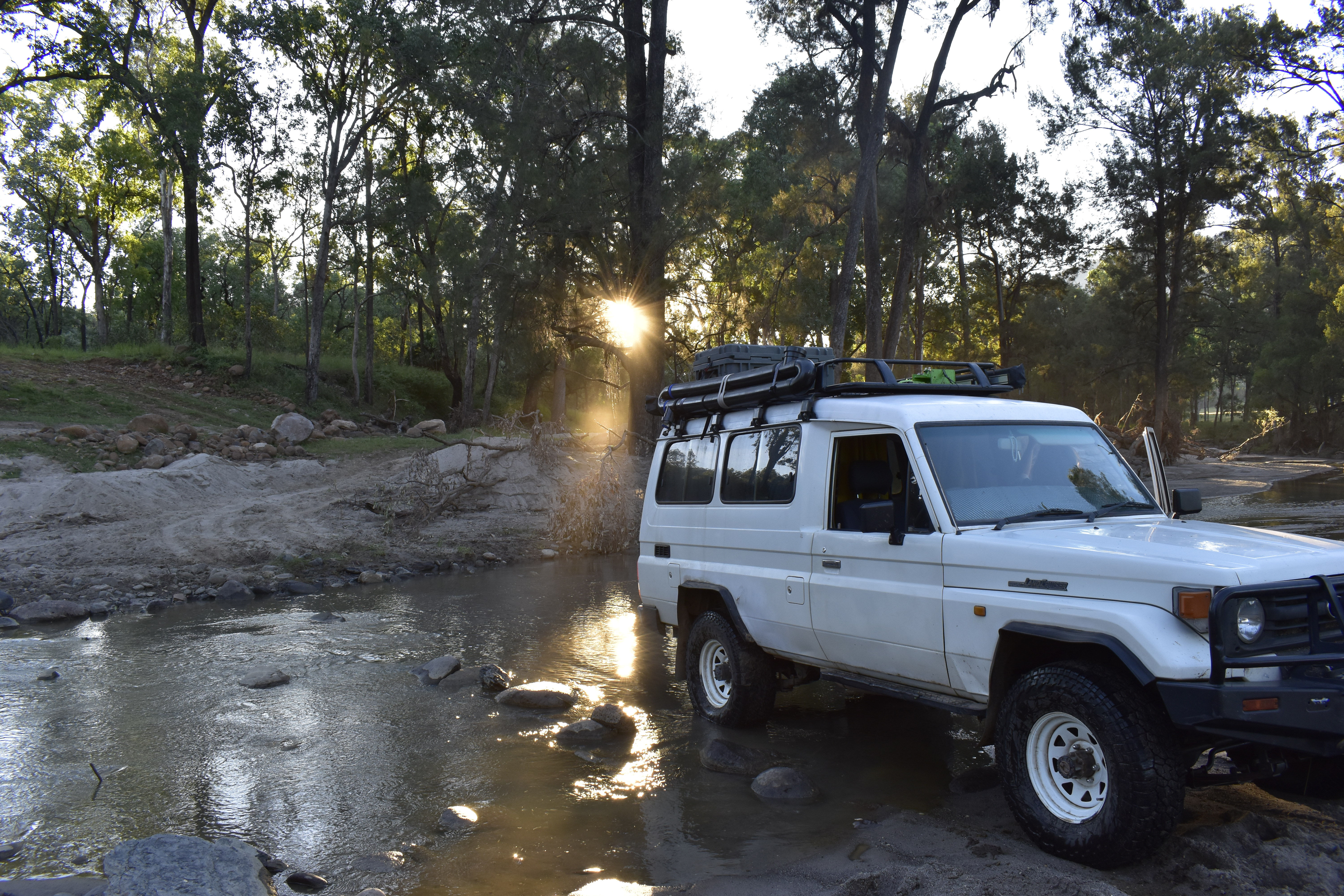 Troopy in Creek - Nyanda