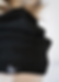 Black Beanie satin lined vegan yarn hat - MEDIUM TO LARGE FITTING