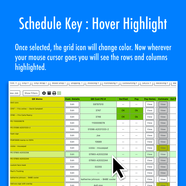 Schedule Key Hover Highlight 4