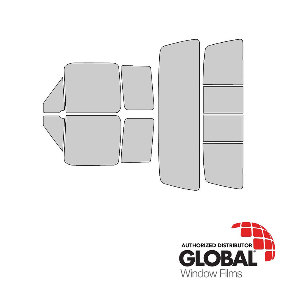 Global Window Films 1 Ply Smoke Ford F-350 1992-1996 Window Tint Kit (2 Door)